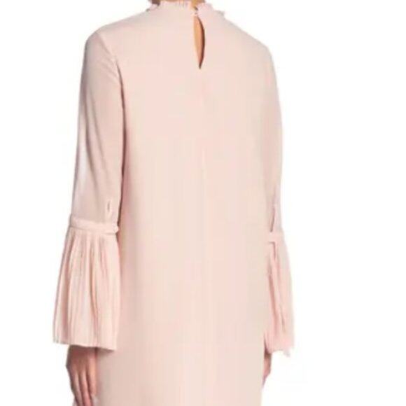 Cupcakes and Cashmere Pink Long Sleeve Mini Dress Womens L NWT MSRP $145 - Picture 2 of 7